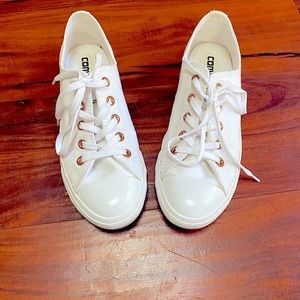 White Danity Low Top Converse